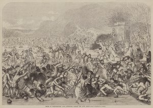 Scène au Loch Duddingstone, Édimbourg, pendant le dernier gel - Charles Altamont Doyle